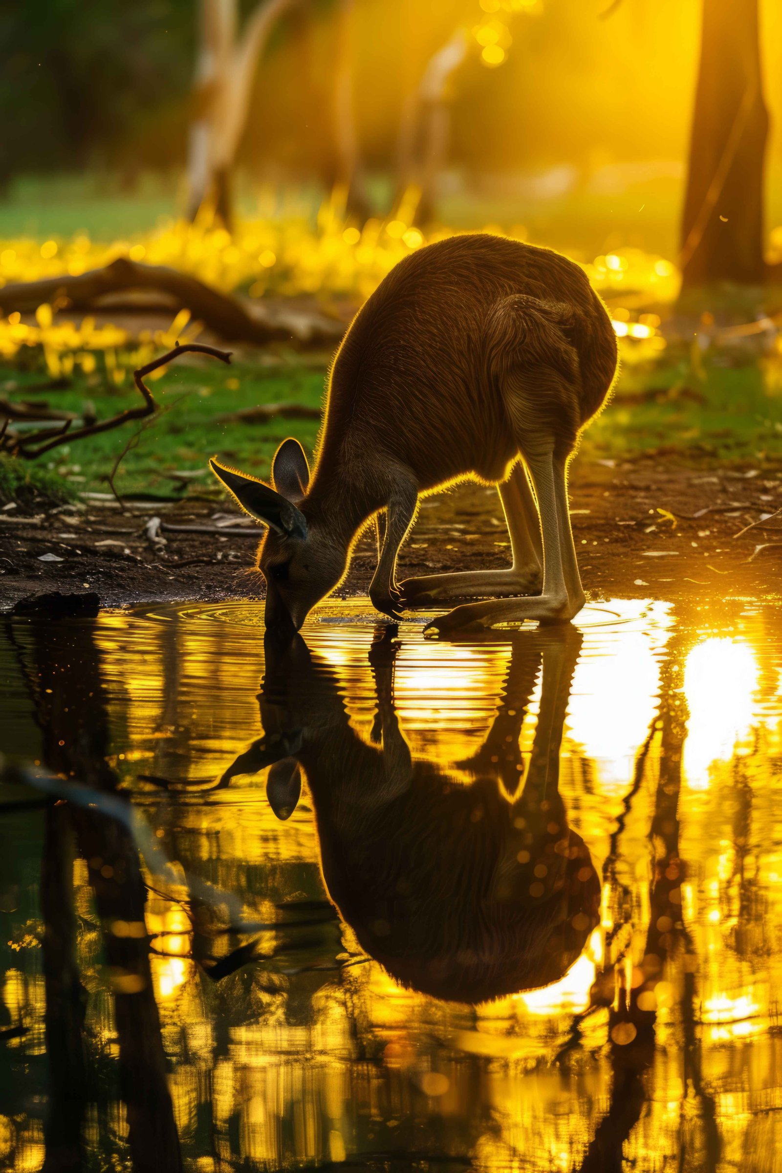 Image of a stunning wildlife migration in Africa